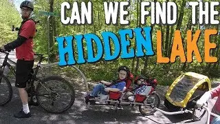 Can we find the hidden lake? Family Bike Trains with Weehoo (RV Bound | Family of 5) S1-Ep6
