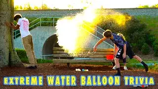 Extreme Water Balloon Challenge! (MattyBRaps + Ivey vs Justin)