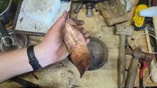 Making Some Copper Feather Incense Burners. #howto
