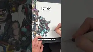 Day 2 Drawing EVERY Brawl Stars Skin - Toon Spike