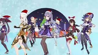 原神MMD【We wish you a merry Christmas】Genshin_Impactｘアイカツ