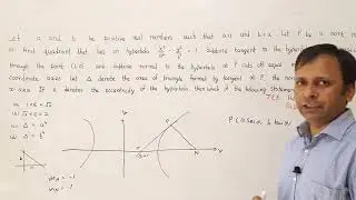 JEE Advanced 2020 Paper 2 Q6- Hyperbola (Hindi)