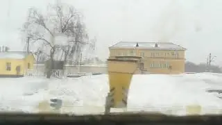 Станция Юдино из окна электропоезда ЭД9М-0036