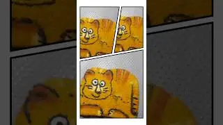 Котик -  подстаканник из шерсти. 