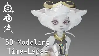 Altar Guardian: Tian 🦌 // 3D Modeling Time-Lapse
