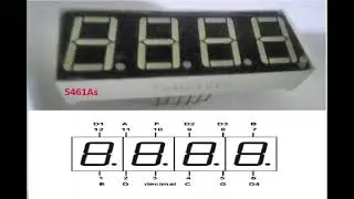 5461AS Using 4-Digit 7-Segment Display #7segmentdisplay