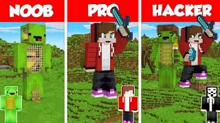 Skin Statue House Build Battle Challenge - JJ vs Mikey vs Hacker - Minecraft Animation