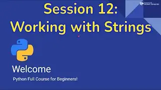 Python for Beginners #12 : Working with Strings