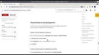 Qwiklabs: App Dev: Developing a Backend Service - Python