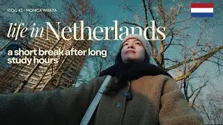 Student in the Netherlands vlog : studying for exam, taking a break, biking around campus