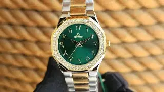 Fitron watch arabic/ hindi dial for women, dial size 30MM in 11 different colors with butterfly lock