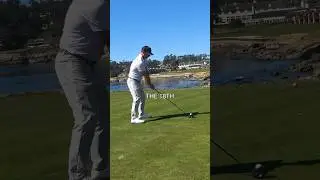 Can I make birdie on the most famous hole in golf? #golf #golfswing #golfclub #pebblebeach