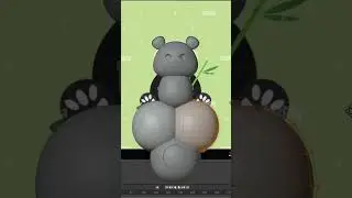How to make Lowpoly Panda 3D Model | Part 2 | | Blender|  #blender