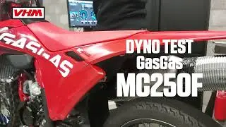 Dyno test GasGas MC250F 2024 with VHM air intake SHORT