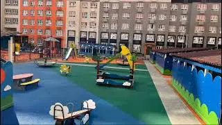 Спортивные и детские площадки с использованием клея, крошки и пигмента марки Union Polymers. Отзыв