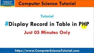 Display record from mysql in table using php