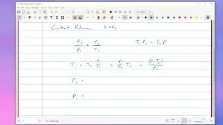 Ratio equation: Ideal Gas at constant Volume