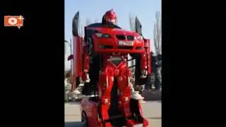 سيارة بيام دبليو تتحول الى رجل الي  /  BMW