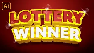 Adobe Illustrator | Lottery Text Effect | Premium Text Effect Like Envato Elements, Shutterstock