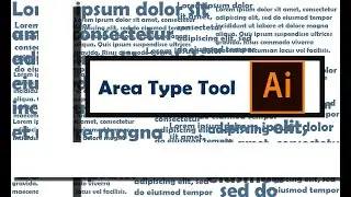 how to use area Type Tool in Adobe Illustrator