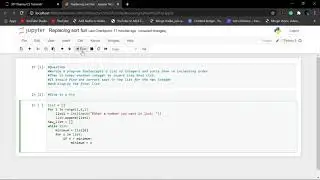 Question 21:- How to sort any list in python without sort function | CS BEGINNER | |2020|