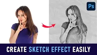 How to create sketch effect in photoshop
