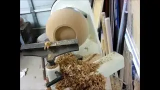 how to turn a simple bowl from a log on your lathe