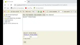 CRUD III H2 DB and DB client setup