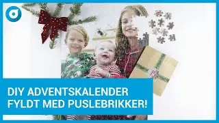 🎄Lav din egen adventskalender - fyld op med puslebrikker og klippeklistre frem til jul!