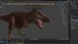 Unreal Engine 5 Rigged and Animated accurate idle  in blender for game