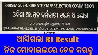 RI Results 2021 l RI Results PDF l OSSSC Results RI l Revenue Inspector results