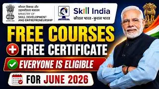 Skill India Free Certifications 2026 | Get Certificate | Government of india Courses + Certification