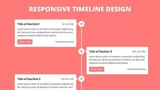 Vertical Timeline using HTML || CSS Free source code