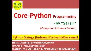 Python String Indexes || Python Strings || Python Slice Operator || Python Subscript Operator || #60