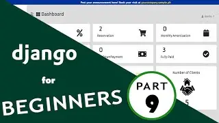Creating Dashboard Using Django | HTML | CSS | Bootstrap