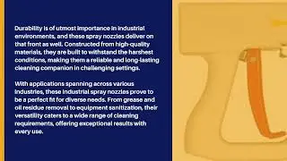 How Industrial Spray Nozzles Revolutionize Cleaning