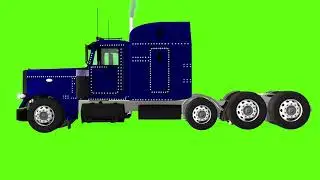 Green Screen Blue Truck