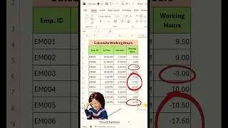 Master Working Hours Calculation 