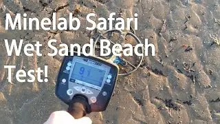 Metal Detecting UK, Minelab Safari Wet Sand Beach Test.