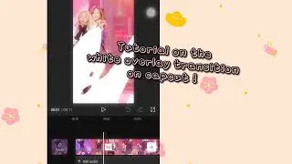 Tutorial on the White overlay transition on capcut! (Happy new year!!)