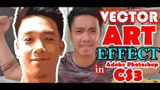How to make Vector Art Effect? Cs3  Tutorial #1   [Tagalog]