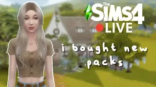 🔴 Building & Designing With New Packs | Live Stream | Sims 4