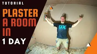 How To Plaster A Room In 1 DAY (FULL GUIDE ⚡⚡)