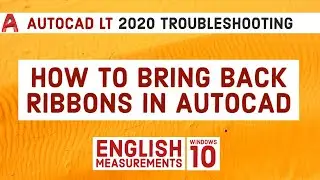 How To Bring Back Ribbons in Autocad | Autocad Tutorial