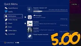 PS4 5.00 Update OUT NOW!!