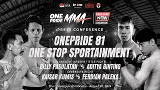 LIVE PRESS CONFERENCE ONE PRIDE KING SIZE NEW CHAMPION 81 - ONE STOP SPORTAIMENT