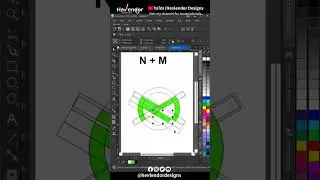 Letter NM Logo Design in Corel Draw #hevlendordesigns #logo