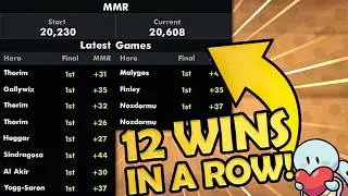 I won 12 Games in a ROW At 20k MMR! | Hearthstone Battlegrounds