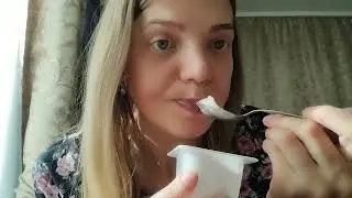 ASMR EATING YOGURT