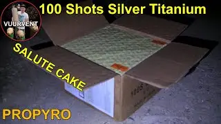 100 Shots - Silver Titanium - 4F1038 - PROPYRO - VUURWERK - FIREWORKS